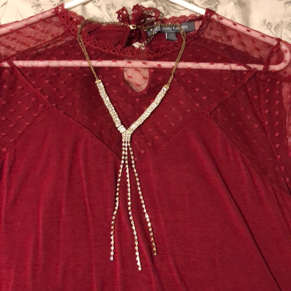 Rhinestone statement necklace